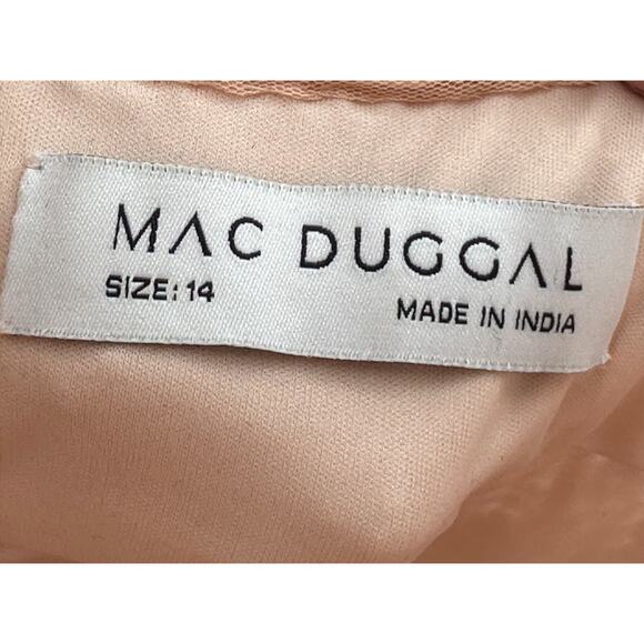 Mac Duggal [‎ 14 ] Rose Gold Sequin Cut Out Open Back Gown #5390 $698 - Picture 11 of 15